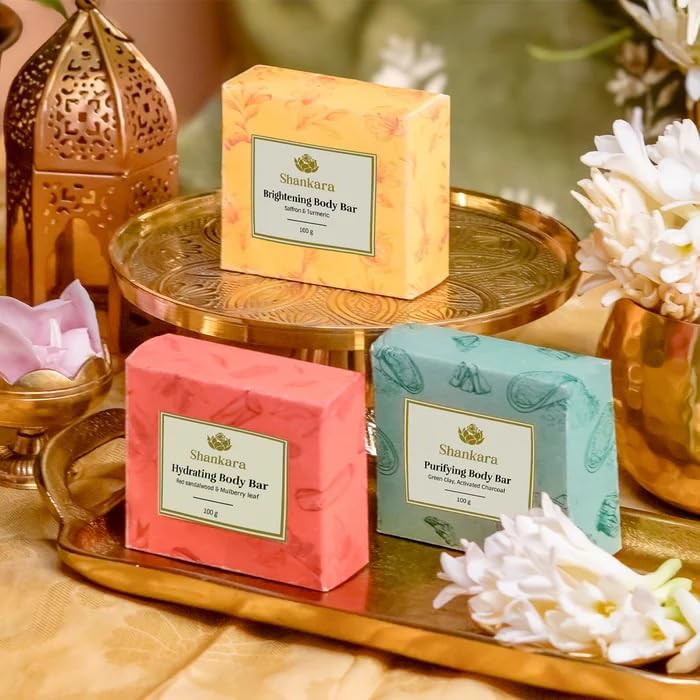 Shankara Body Bars Kit | Luxurious Ayurvedic handcrafted Body Bars | Brightening, Hydrating & Purifying | Perfect for self-care or gift | For Face & Body (Pack of 3)-image-14
