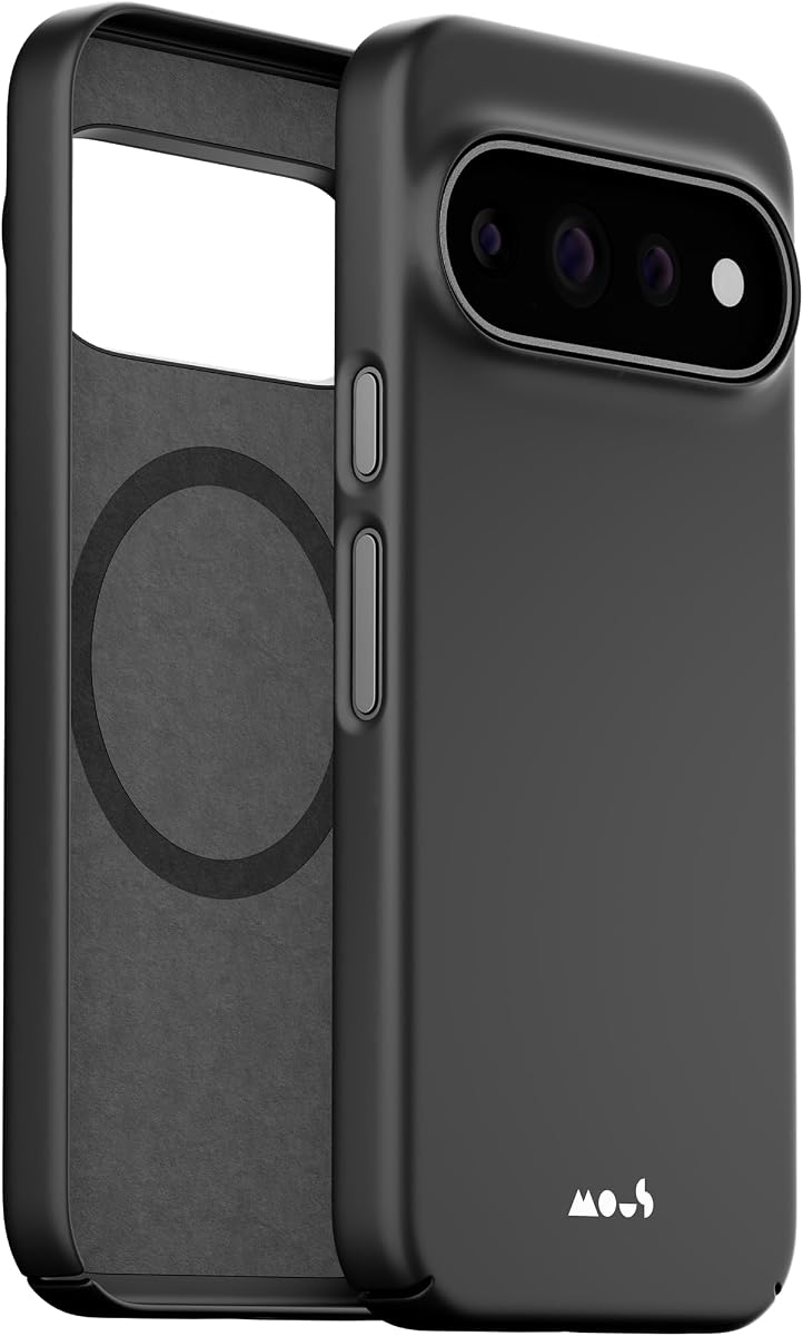 Mous Case for Google Pixel 11 Pro - Super Thin - MagSafe & Pixelsnap Compatible Black Cover