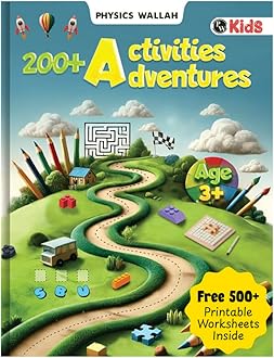200+ Adventure Activity Book for Kids, Educational Book With Brain Booster Early Learning Activities & Free 500+ Worksheets & Parenting Tips