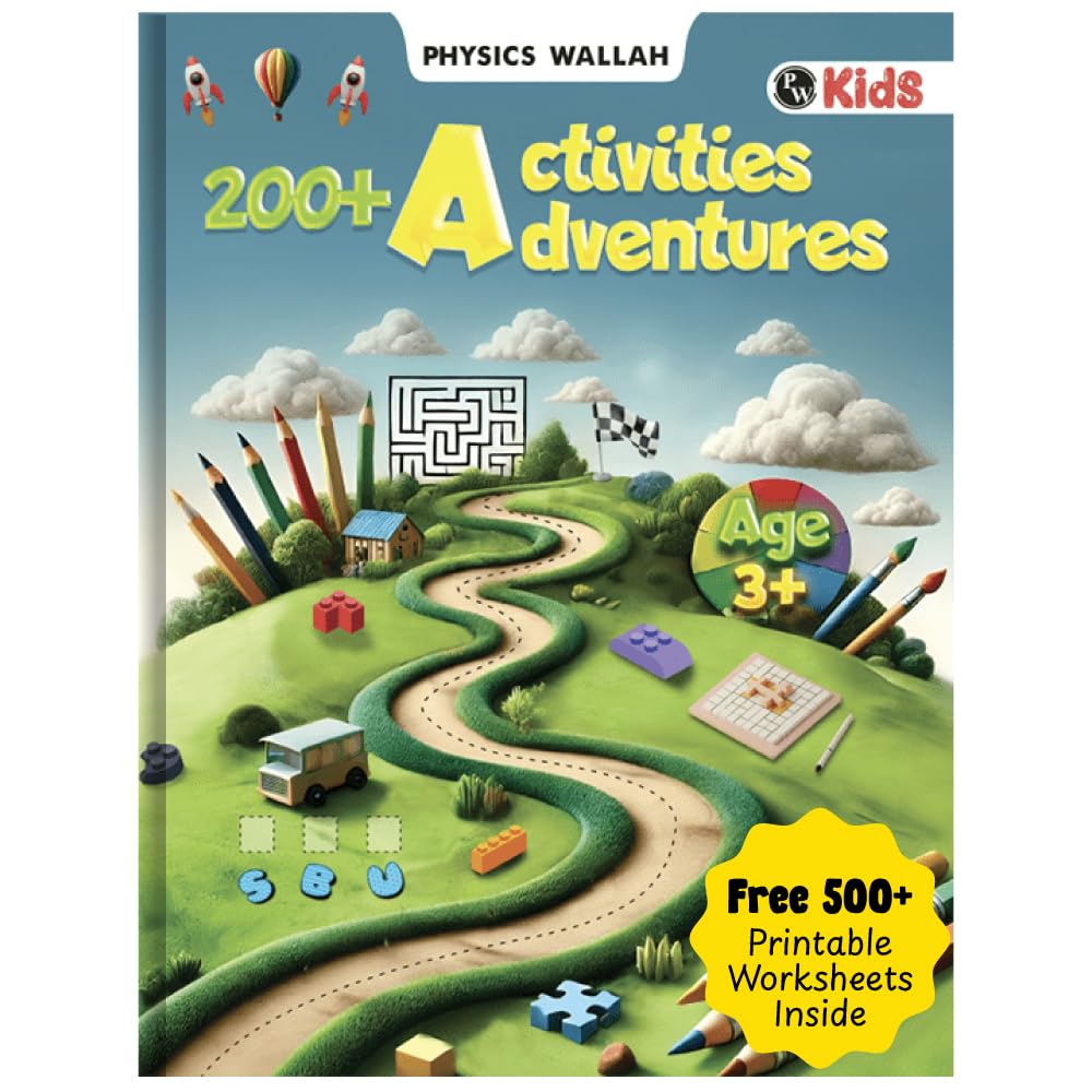 Activities Book For Kids Aged 3+ Years Old | 200+ Adventure Activities | Puzzles, Mind Games, Maze and Challenges Filled Activity Book For Growing Kids & Screen-Free Fun [Paperback] PW (PW ) Paperback – Picture Book, 28 December 2024