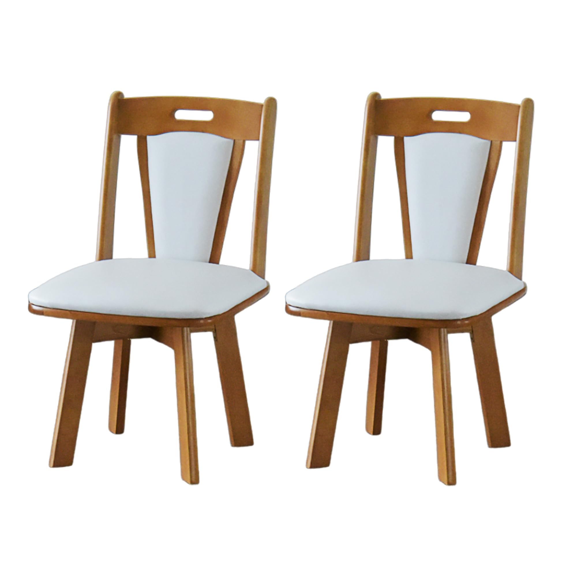 クラッシックな木製回転椅子２脚 クラッシックな木製回転椅子2脚