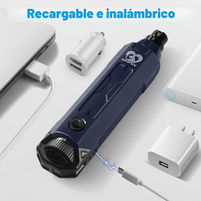 Foto 6 de 7 de Casfuy - Lima de uñas para Perros de 6 Velocidades, Cortador de uñas Eléctrico Recargable de para Mascotas…