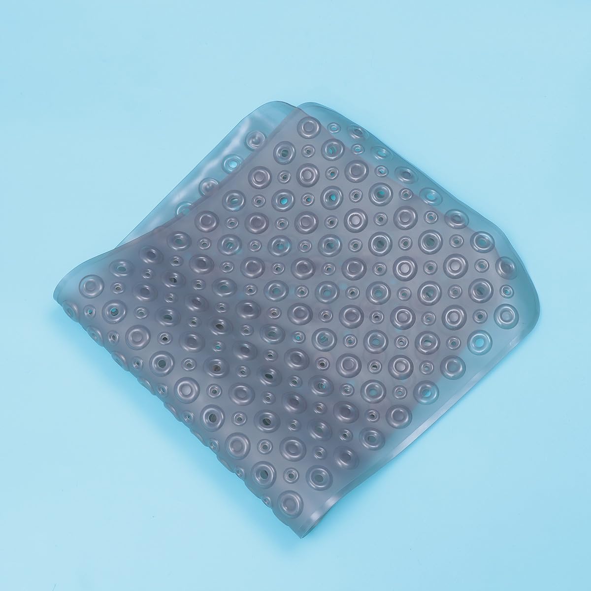 Tappeto Vasca Antiscivolo 80x40 Cm in Pvc Lavabile | Ventose, Drenaggio Rapido, Massaggio Plantare, per Bagno e Doccia Domestici