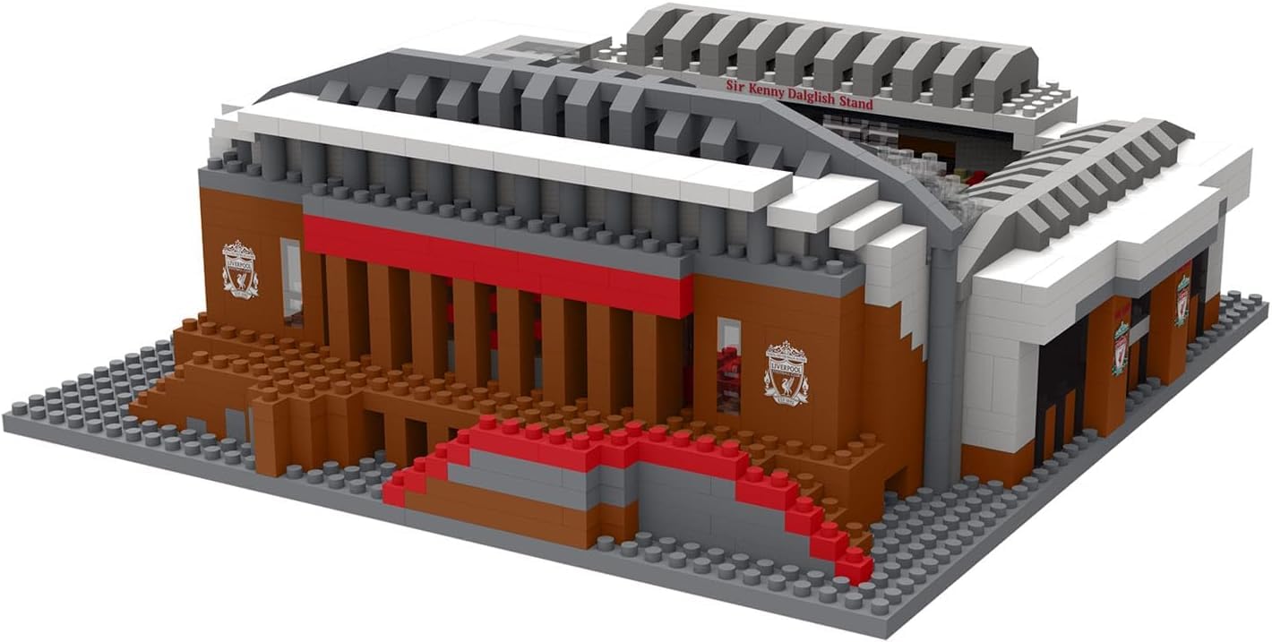 FOCO Oficjalny produkt licencjonowany Liverpool FC Anfield BRXLZ kamienie 3D mini stadion piłkarski zestaw budowlany