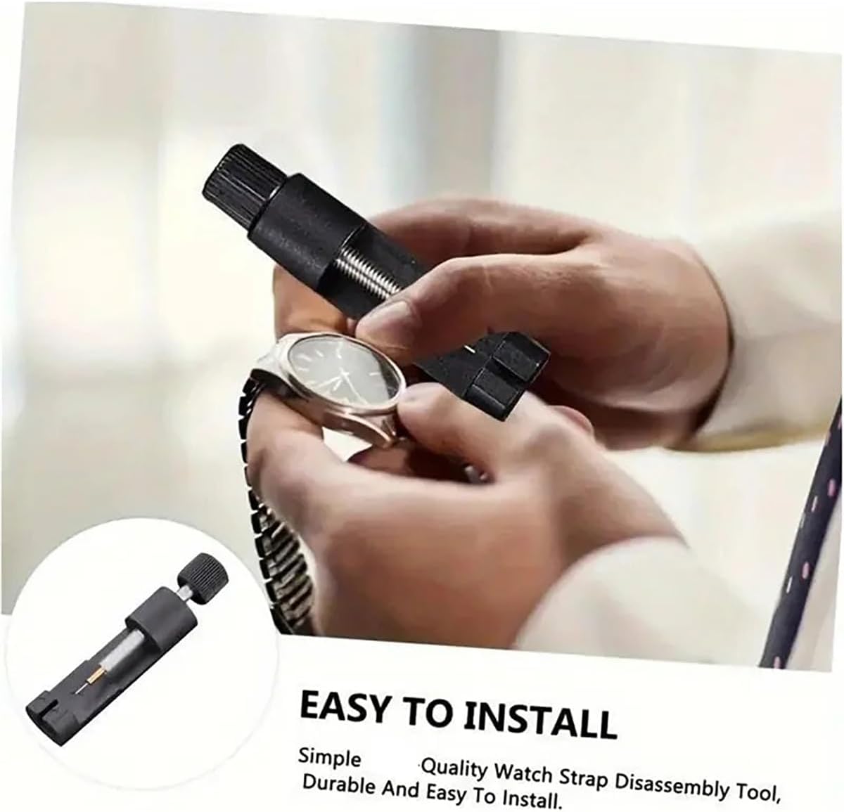 Watch Link Removal Kit,Pin Remover for Sizing Strap,Watch Band Tool kit to Adjustment and Replacement