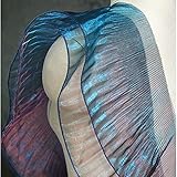 5 Yards Retro Ruffle Pleated Chiffon Trim Dress Bag Decoration Tulle Fabric Applique Trimming Craft Sewing (Peacock Blue)
