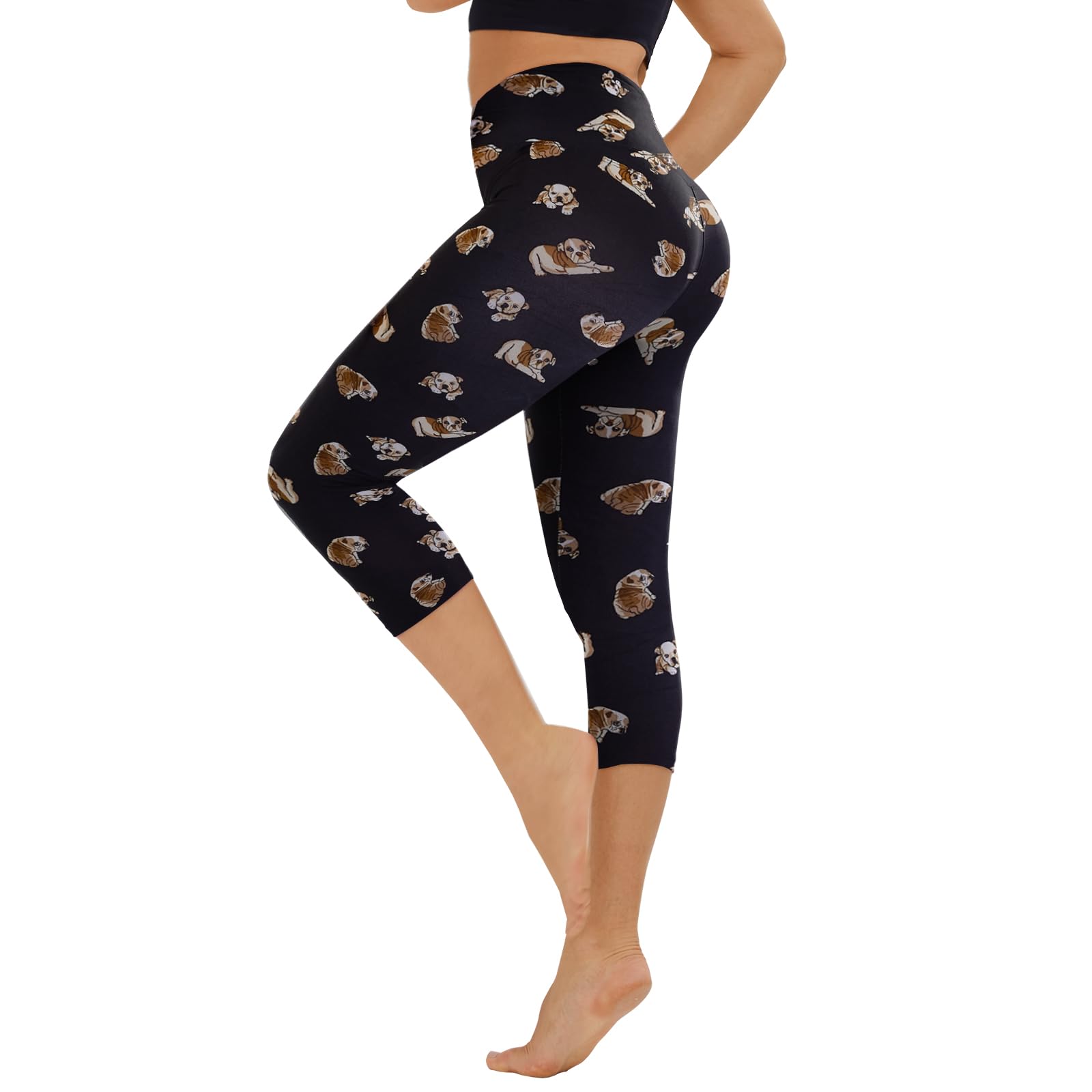 TNNZEET High Waisted Leggings for Women - No See Through Tummy Control Cycling Workout Yoga Pants with Pockets Reg &amp; Plus