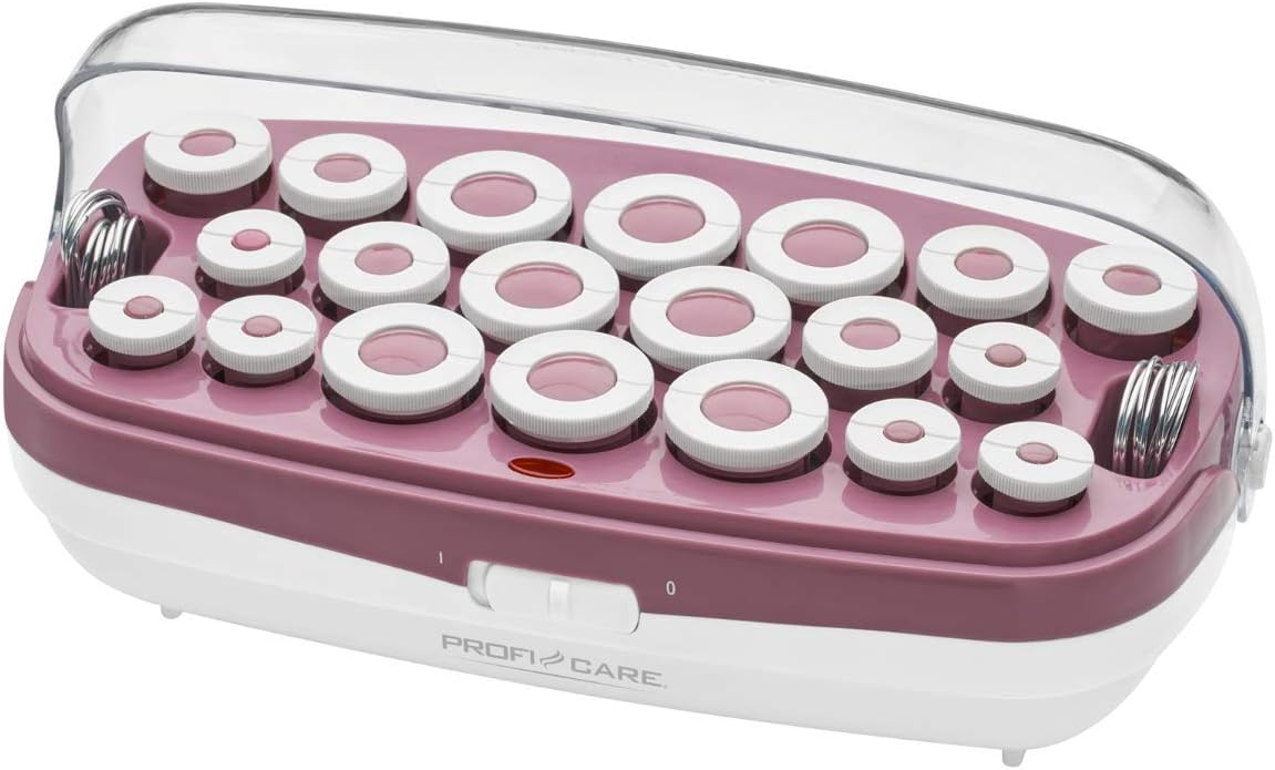 ProfiCare PC-LW 3028 – Krultangset voor langdurige volumineuze krullen, 20 krulspelden in 3 verschillende maten, ionisatiefunctie, 350 W, Roze