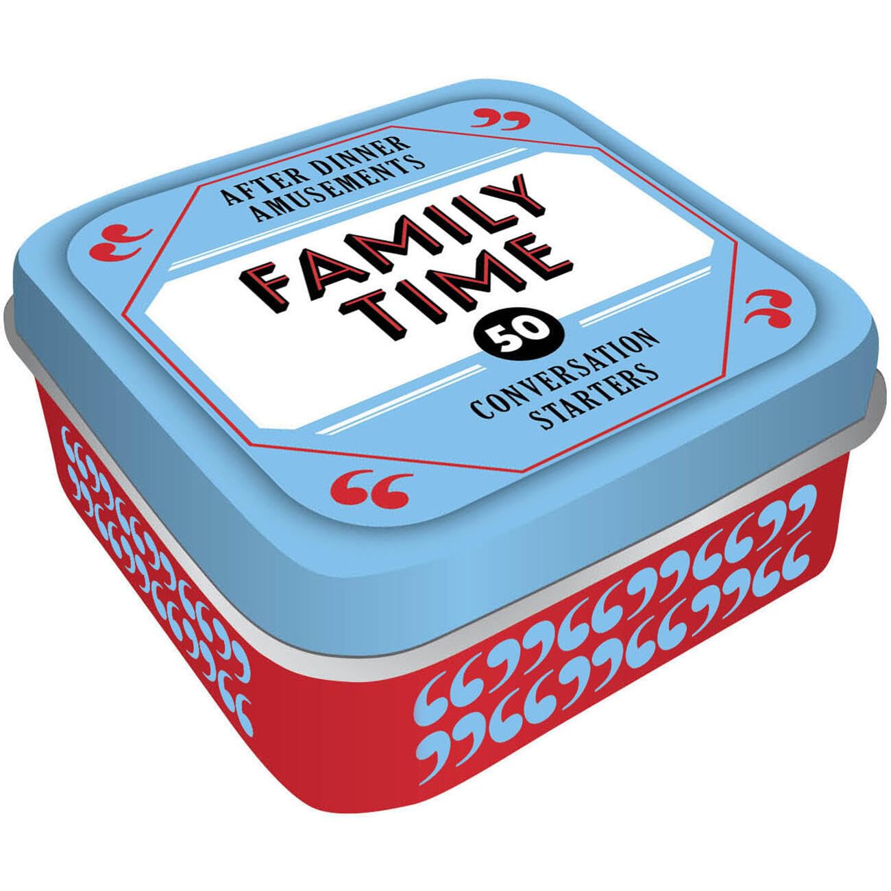 Chronicle Books adults After Dinner Amusements: Family Time: 50 Conversation Starters (Conversation Card Game for Families, Portable Camping and Holiday Games)