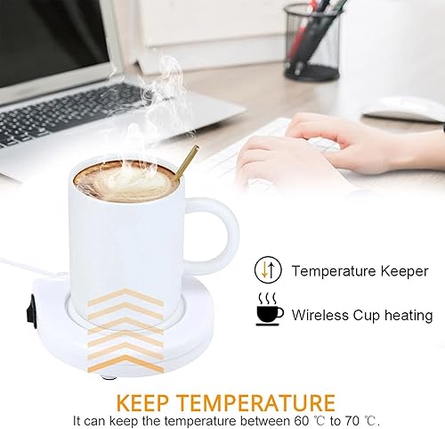 Miniatura 3 de Calentador de taza de café, cómodo de uso, 4.5 x 4.5 x 0.8 pulgadas, práctico calentador de café con enchufe USB para café, té, leche, chocolate