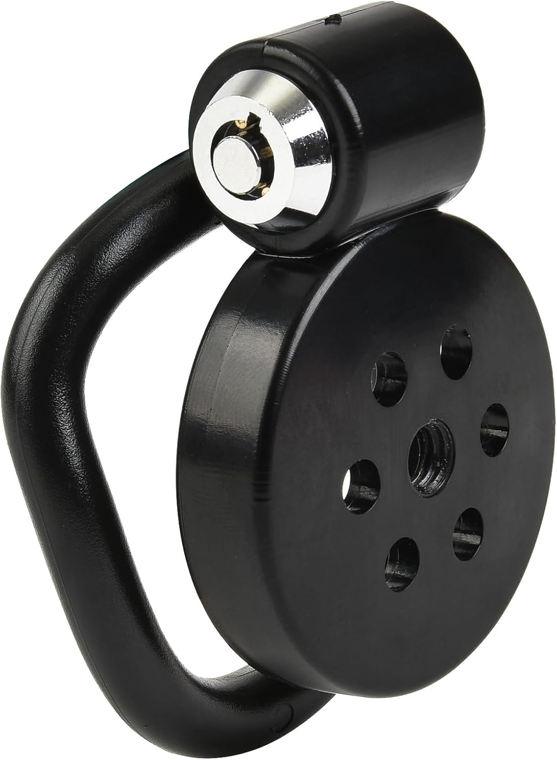 Male Chastity Cage Device with Metal Catheter - Adjustable ABS Penis Cock Lock with Secure Rings for Men, Lightweight Male Chastity Device for BDSM, Fetish and Restraint Training, Adult Intimacy Aid Black / 7 Holes & Metal Catheter
