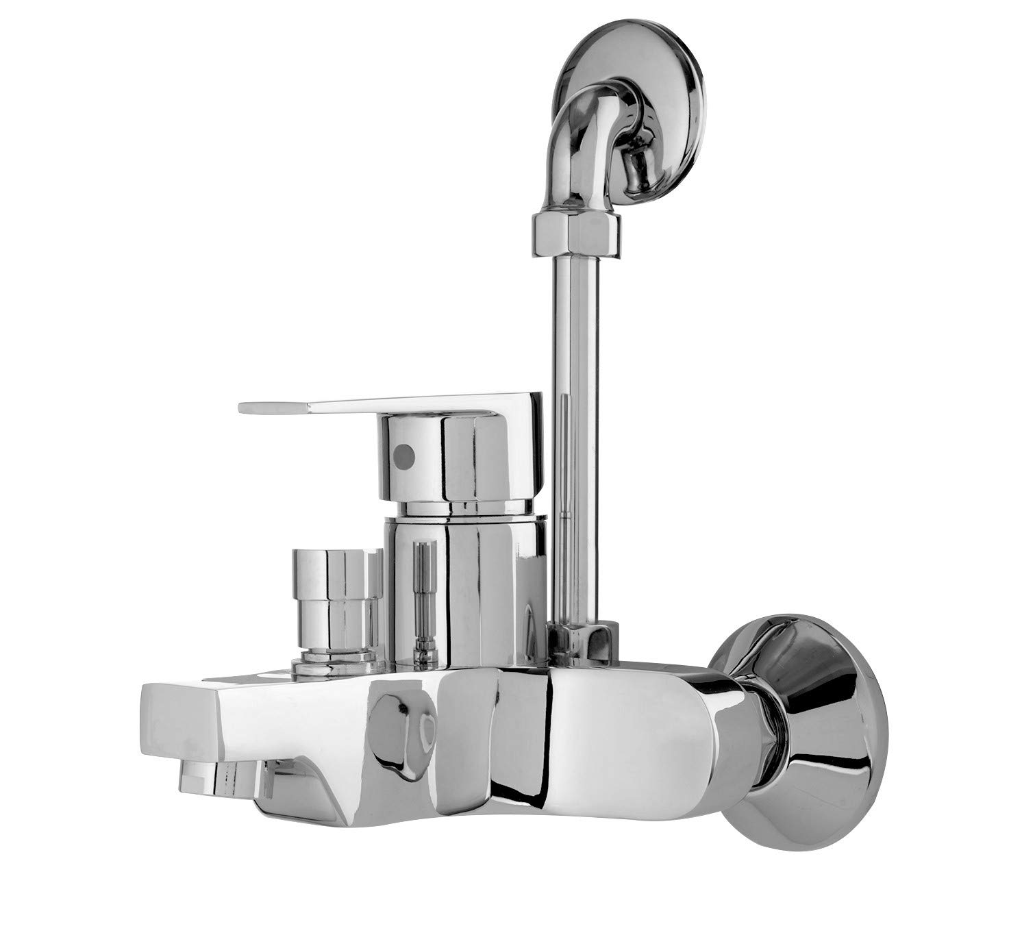 Hindware F360019CP Single Lever Exposed Bath and Shower Mixer with L Bend (Element) with Chrome Finish (B017KLI6NO) Amazon Price History, Amazon Price Tracker