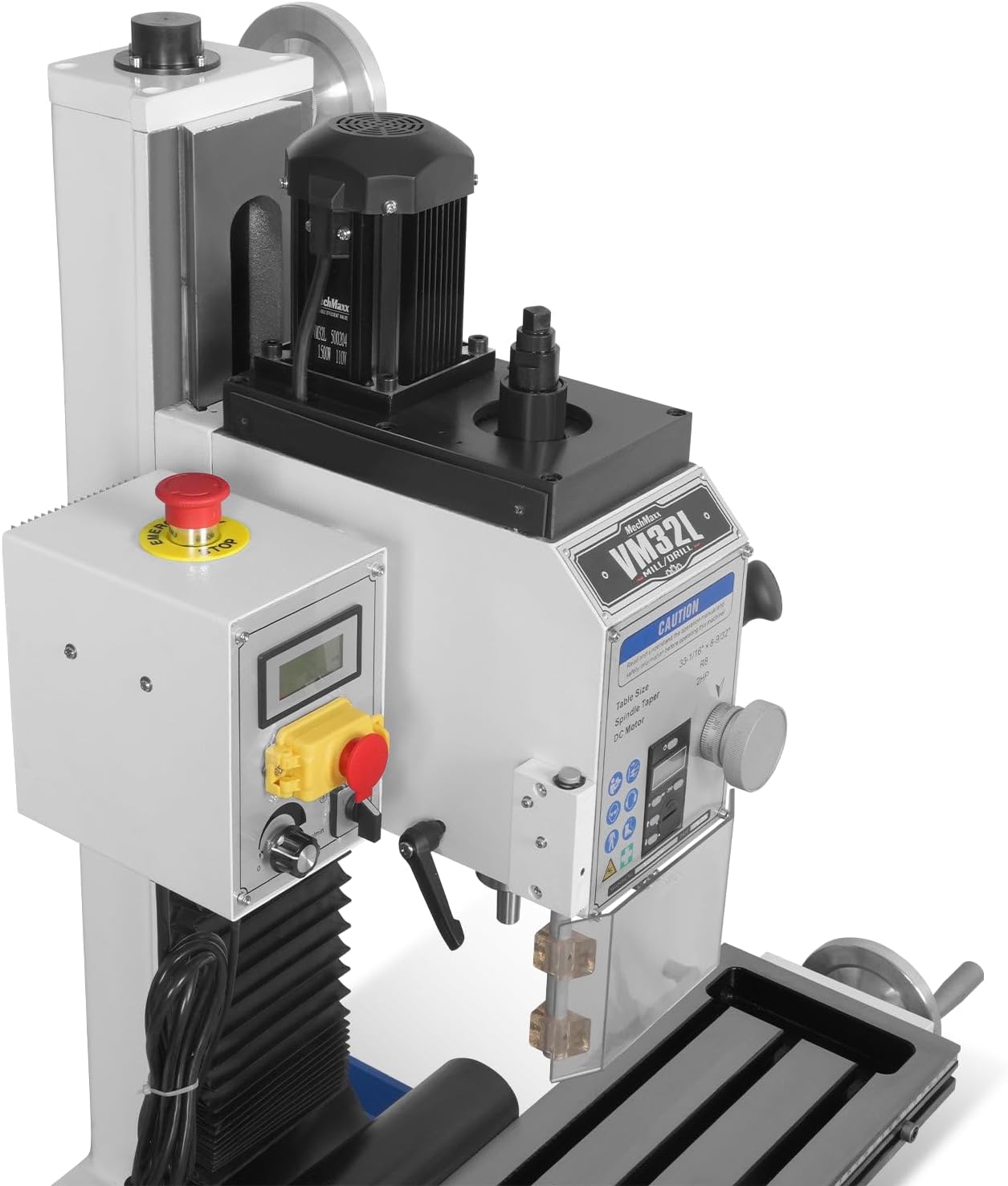 Close-up of the MechMaxx VM32L motor and control panel