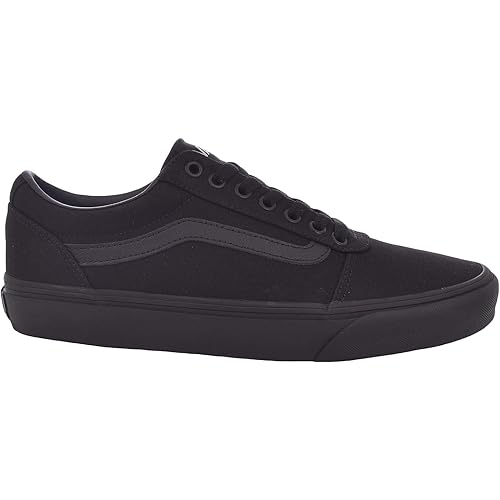 Vans Men's Ward Sneaker, Canvas Black/Black, 8.5