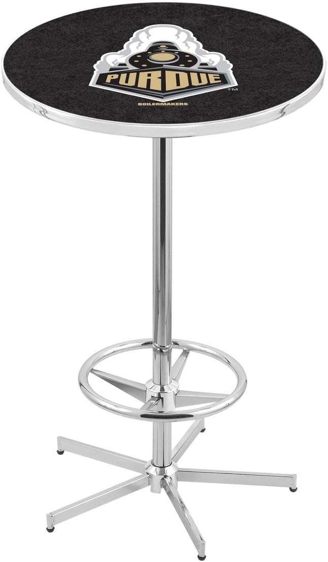 HBS L216-42" Chrome Purdue Pub Table by Holland Bar Stool Co.