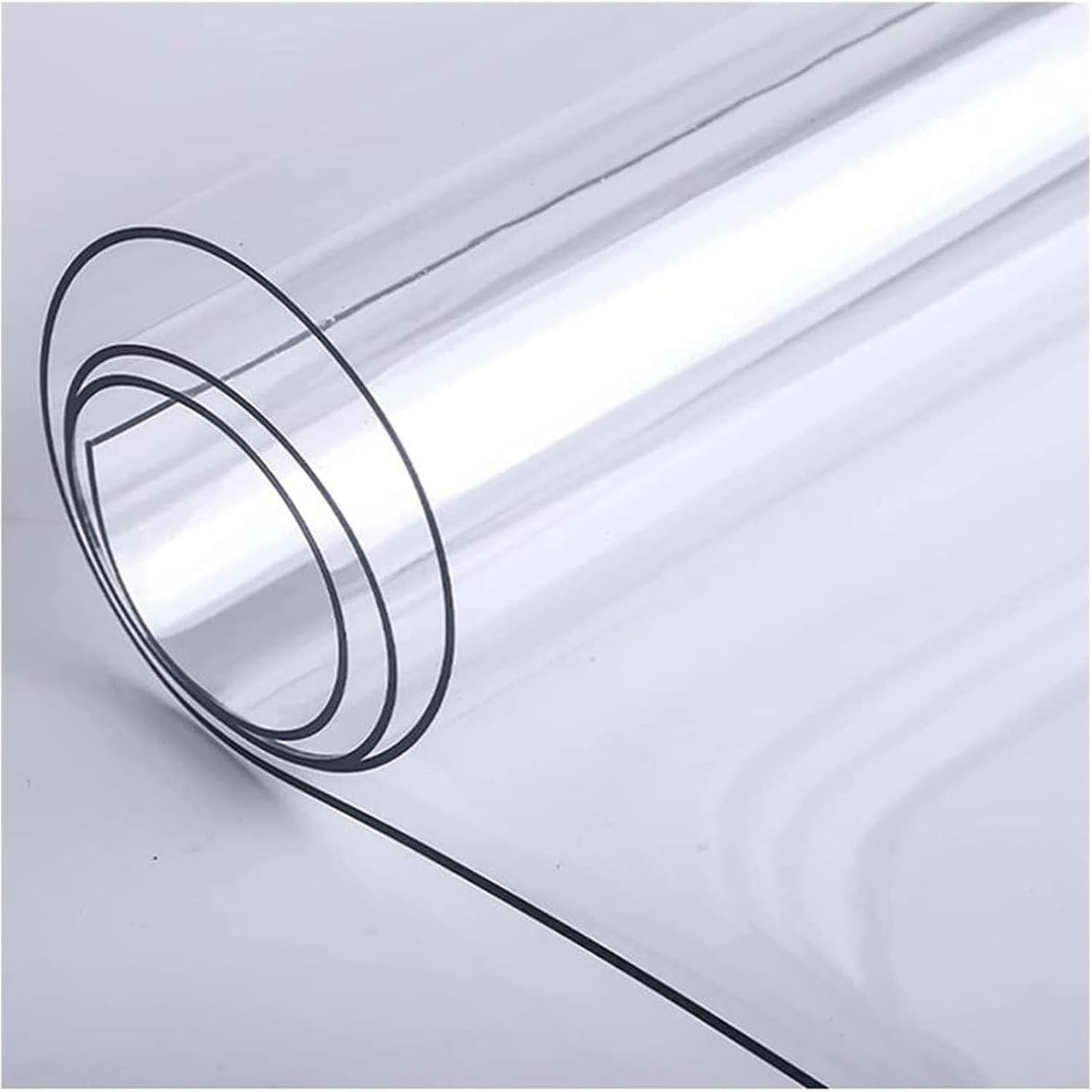 Non-Slip Clear PVC Table Protector, Clear Vinyl Runner Rug, Desk Protector Mat for Kitchen, Dresser, Writing Desk, Office Chair Mat for Hardwood Floors, Anti-Scratch(2x3ft/24x36inch)