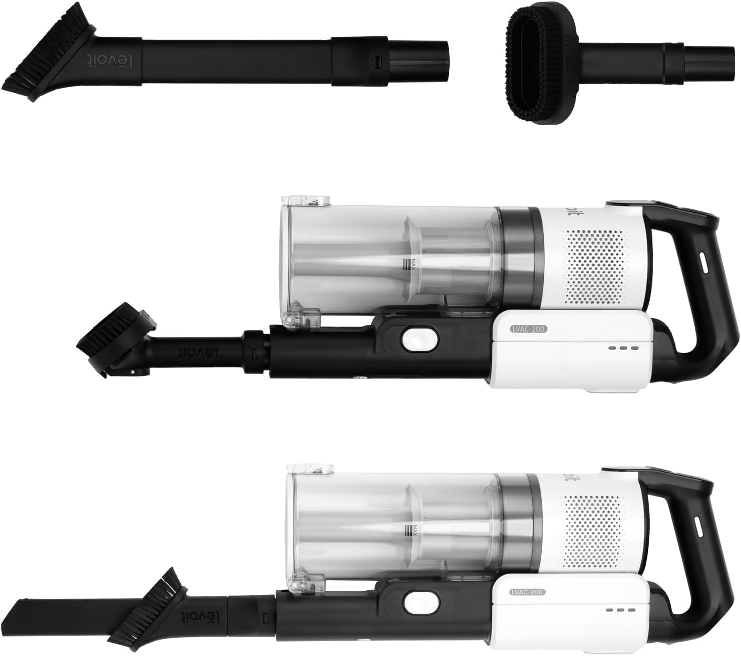 Levoit Aspirateur Balai sans Fil Anti-Enchevêtrement, 2.8kg Léger, 5 Couches Filtre à 99,9%, jusqu'à 50 Mins, Lumière LED, Accessoires 4 en 1 pour Poils d'animaux, Sols Durs, Voitures, Vacuum Cleaner