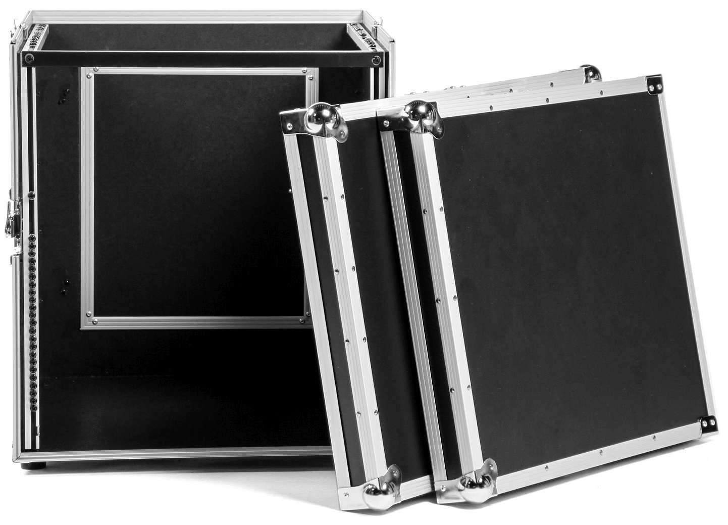27122 Winkelrack 12/12 HE ECO - 19" Kombi Case 12 HE Oben / 12 HE unten, L-Rack, DJ Rack