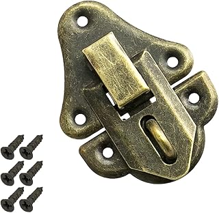 HMF 6495 Vintage Spannverschluss mit Schlossöse | 35 x 50 mm | Bronze