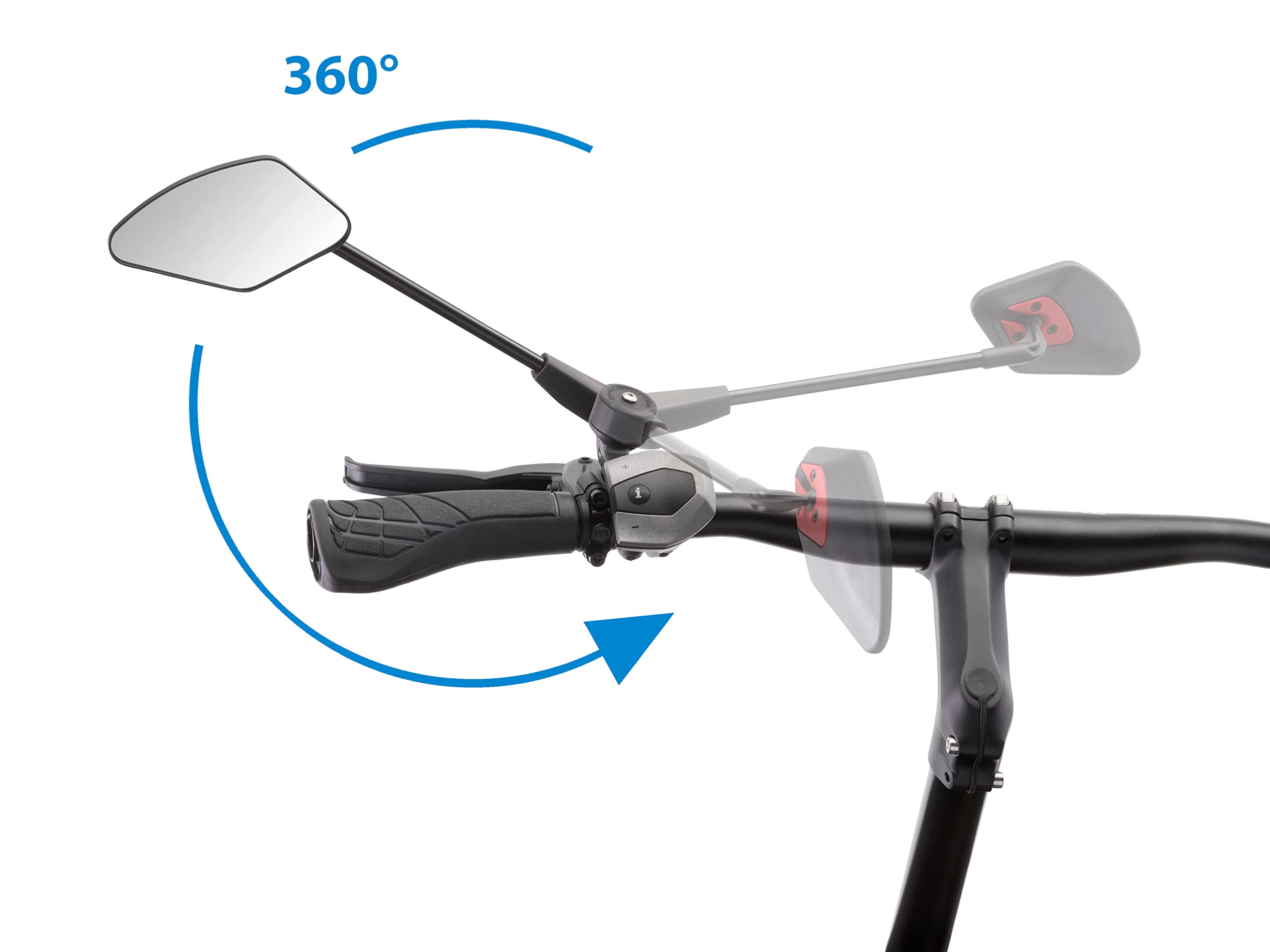ViD® Rétroviseur de vélo pliable KF Cross type A mttl. Fixation extérieure