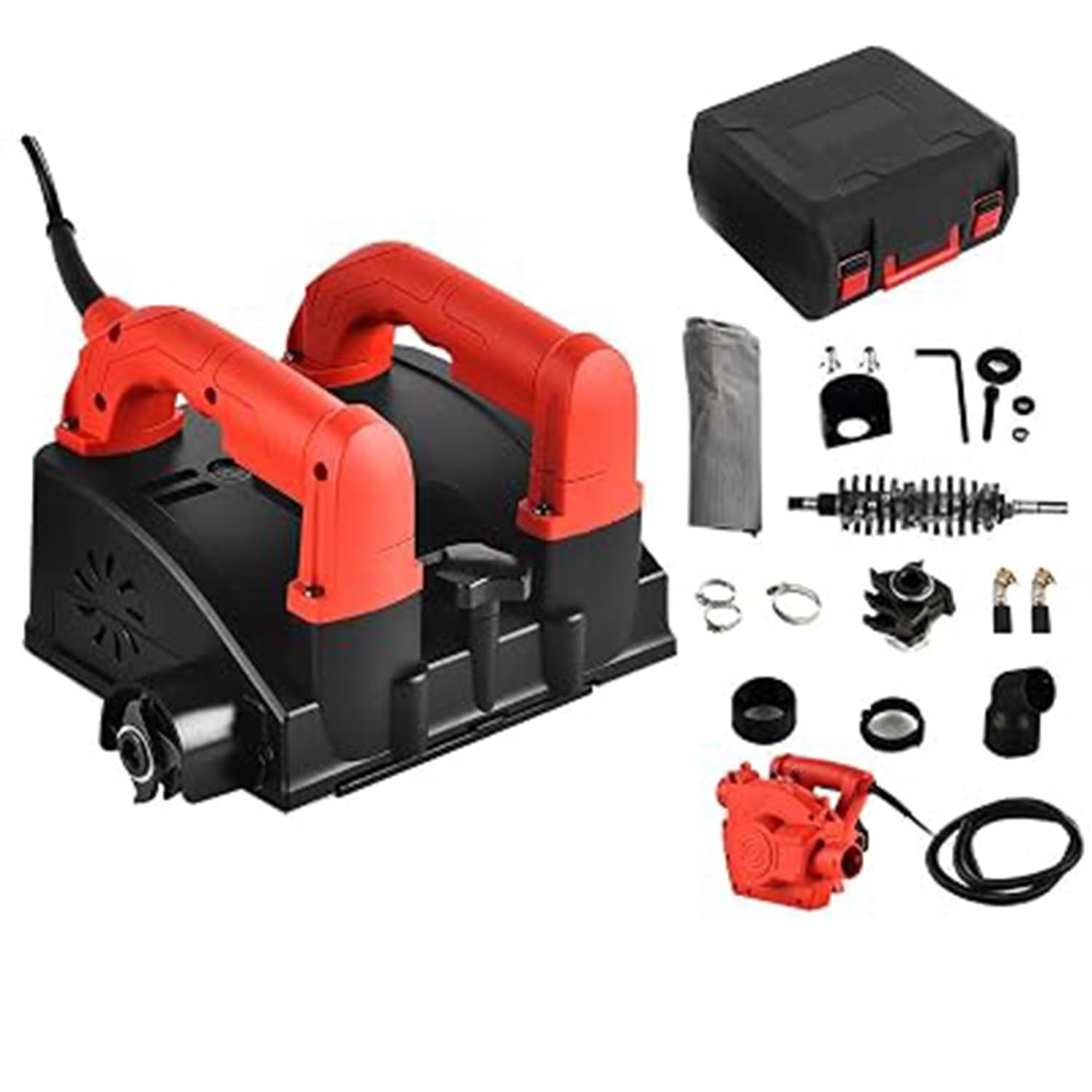 Elektryczna Strugarka Do Ścian O Szerokości 160 mm, Maszyna Do Usuwania Zaprawy Betonowej, Wydajność Robocza 30-50 m²/H, Głębokość Cięcia 1-4 mm Do Usuwania Cienkich Warstw Szpachli(A)