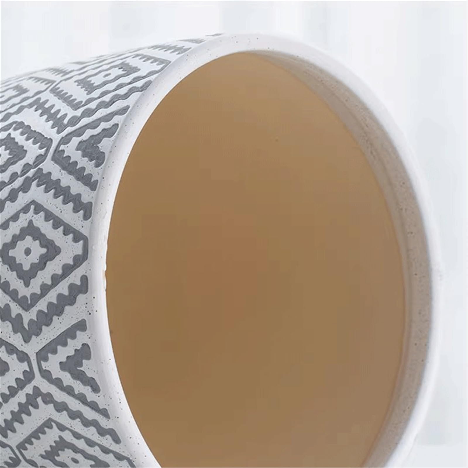 Doniczki Large Ceramic Planters: Minimalist Living Room Design—Perfect For Growing Snake Plants And Money Trees(Duży)