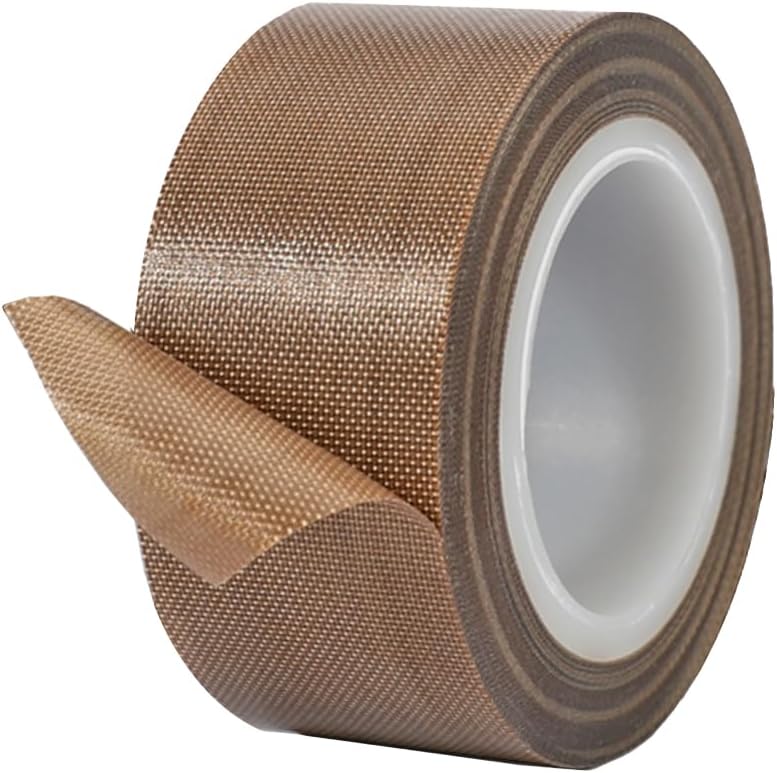 QRITY 1 Roll Electrical Tape PTFE Coated Fiberglass Adhesive Tape, 30mm x 10m High Temp Insulation Tape, for Vacuum Sealer Machine, Impulse Sealers Insulation