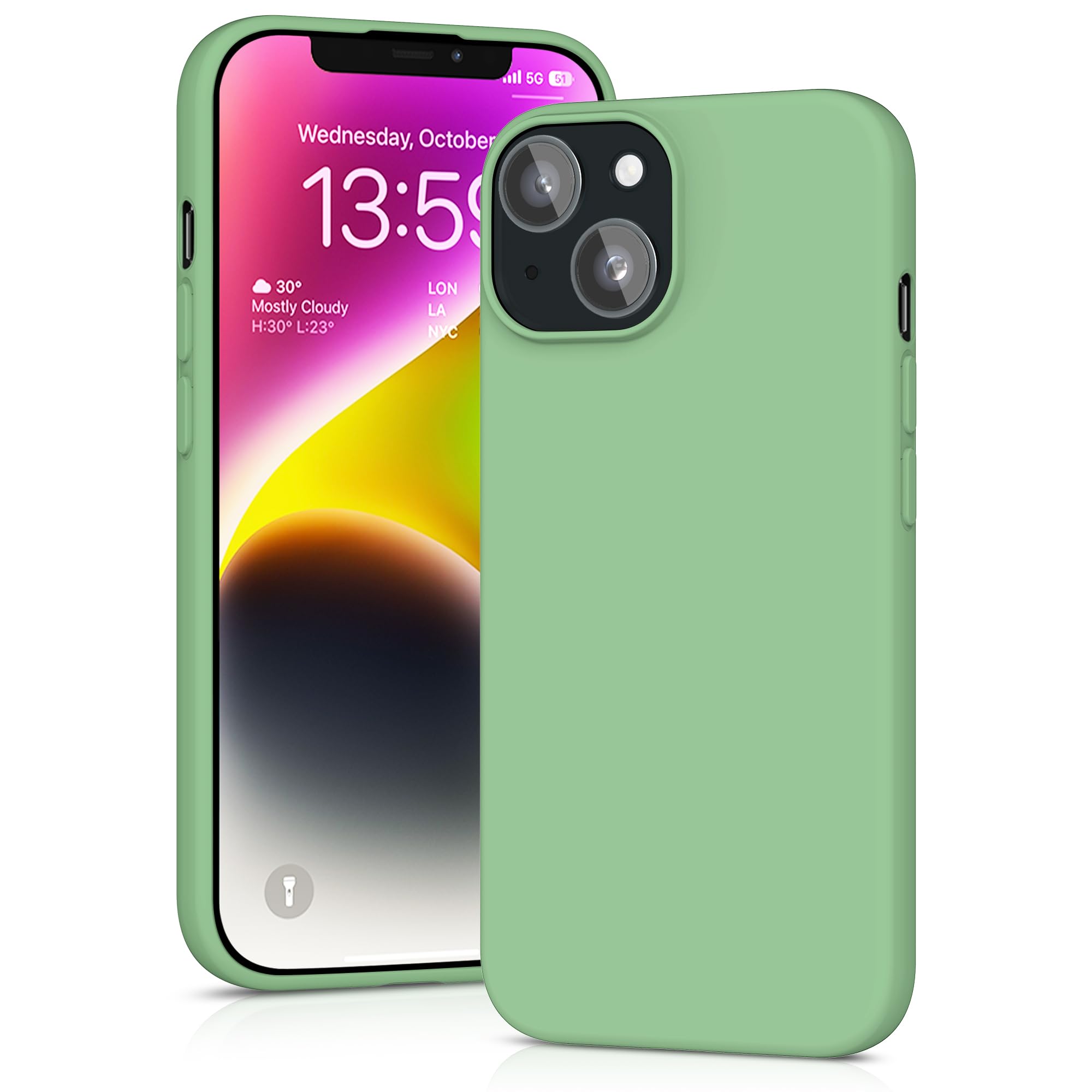 YATWIN Silicone Case for iPhone XR, Soft-Touch, Shockproof, DustProof, Antiskid Full Body Armour Phone Cover for Apple iPhone XR - Dark Green — view 35