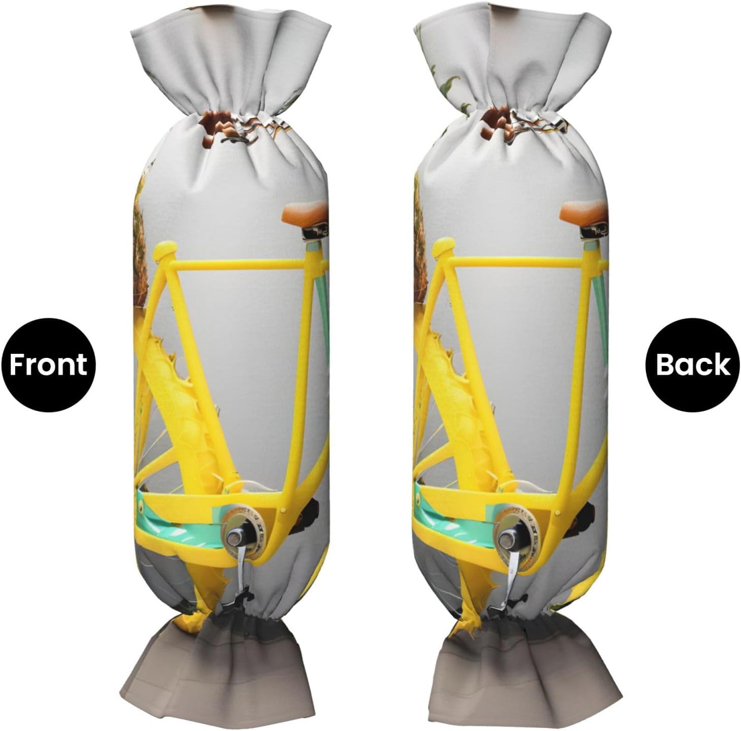 Pineapple Bike Print Candy Cylindrical Comfortable Pillow Throw Pillows Home Decor Easy Maintenance