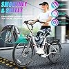 Vivi Electric Bike, 26'' Electric Bike for Adults, 750W Peak Ebike with 48V Removable Battery, Electric Commuter Cruiser Bike 22MPH & 50 Miles City Electric Bicycle with Cruise Control, LCD Display #4