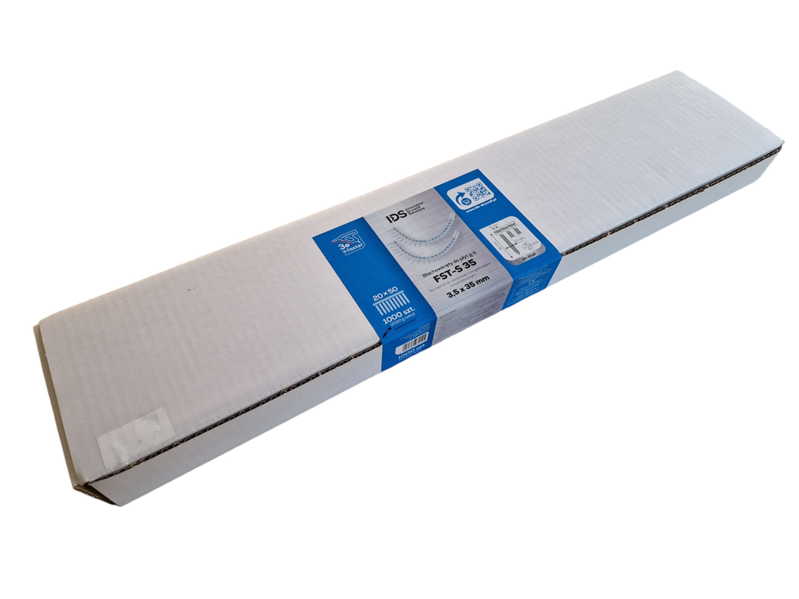 IDS FST-S25 - Viti a nastro con tecnologia a doppia testa, 1000 pezzi (3,5 x 35 mm)