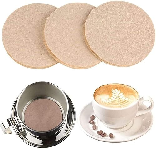 100 filtros de café marrón, filtro de café, papel de filtro para olla de moka, filtro de café de repuesto universal, compatible con cafetera, 100 disponible en Yaxa Colombia