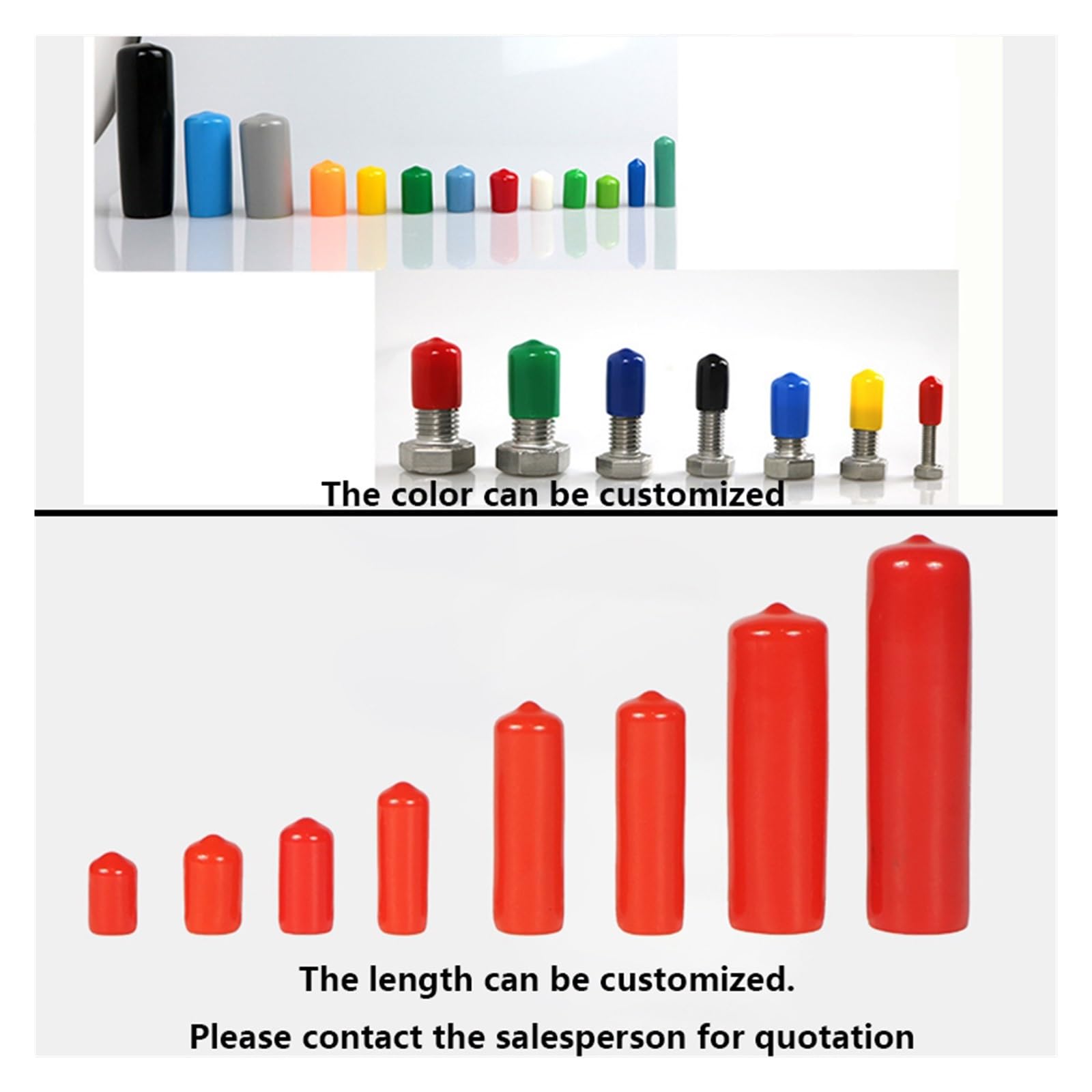 Copritappo Flessibile Push-on 3/4" OD - Proteggitubo In PVC Vinile - Fastener Depot