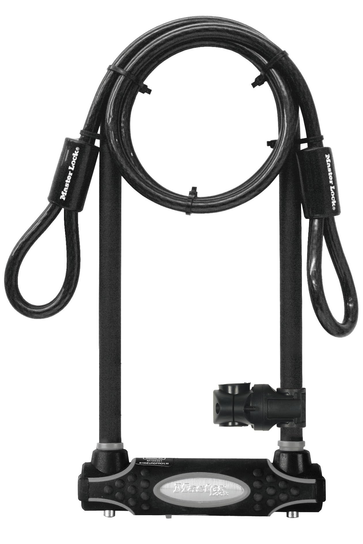 Antivol en U avec câble en acier bouclé pour la protection de votre vélo