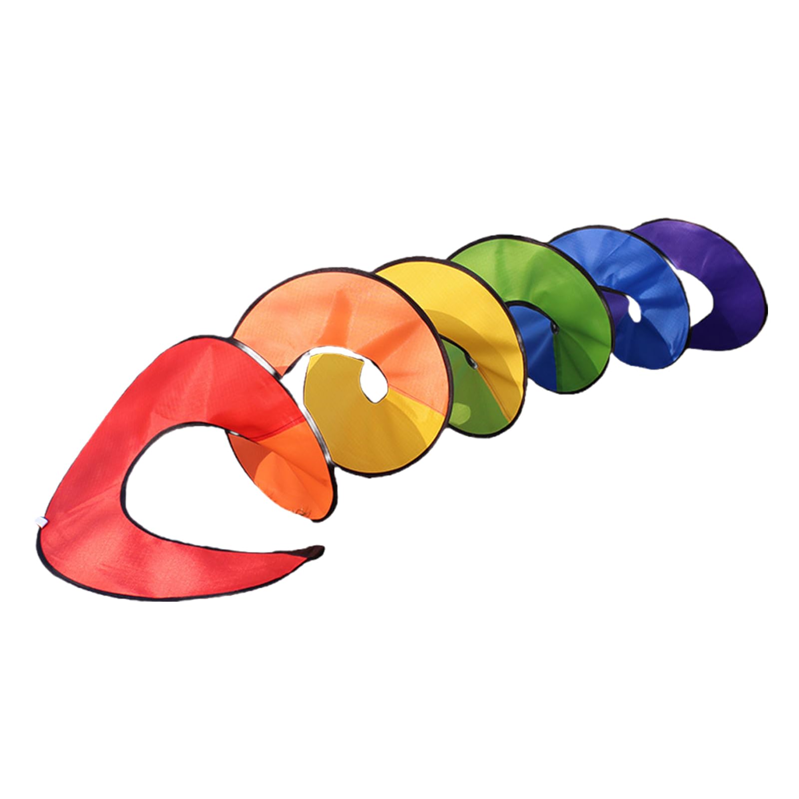 Colorful Rainbow Winds Twister Curly Spinner Home Garden Party & Event Decoration Eye-Catching Outdoor Decoration Rainbow Winds Spinner