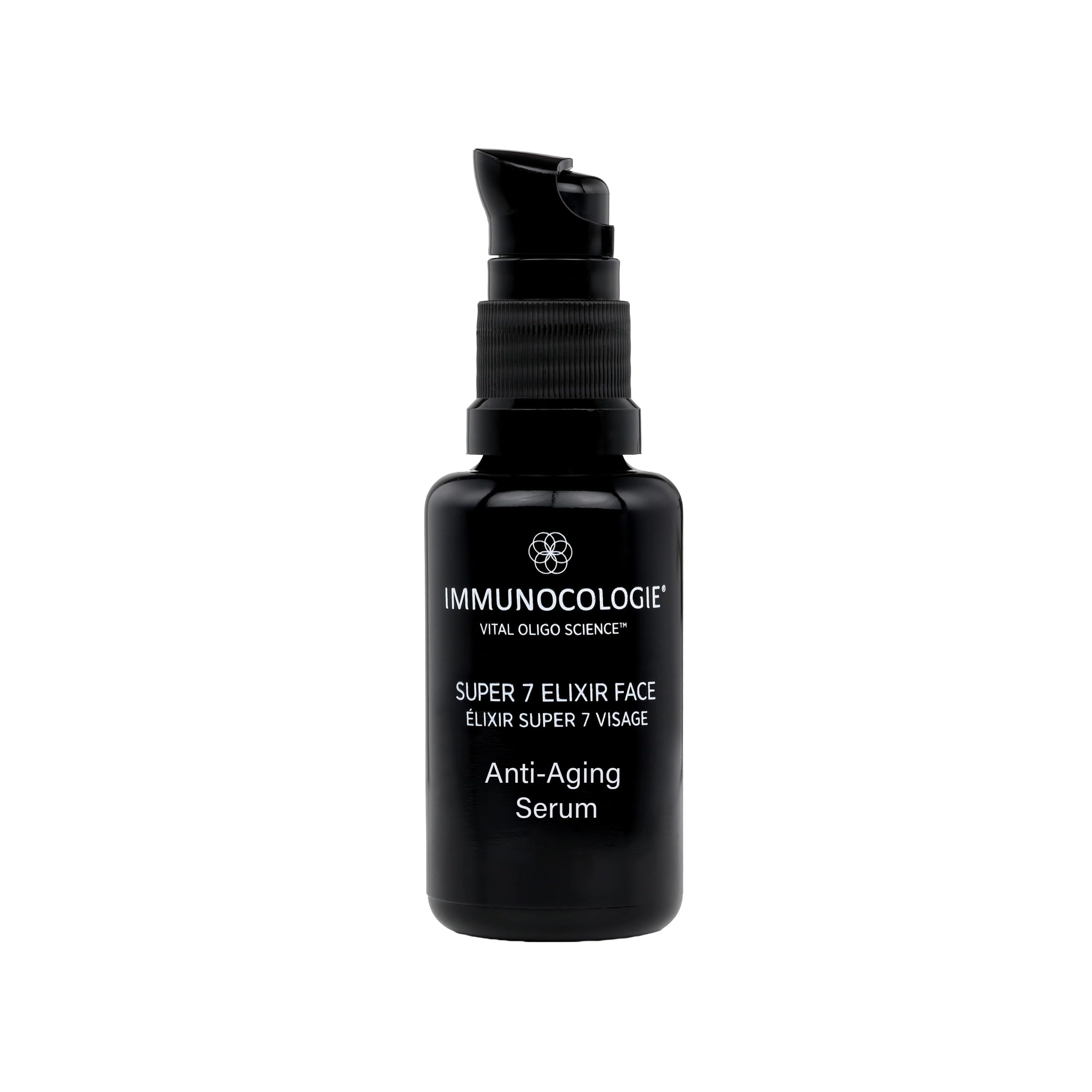 IMMUNOCOLOGIE Super 7 Elixir Face Serum - Anti-Aging Facial Serum with a Proprietary Blend of Antioxidants, Elastin, and Collagen Addressing The Seven Major Signs of Aging - 1 fl oz/30 ml