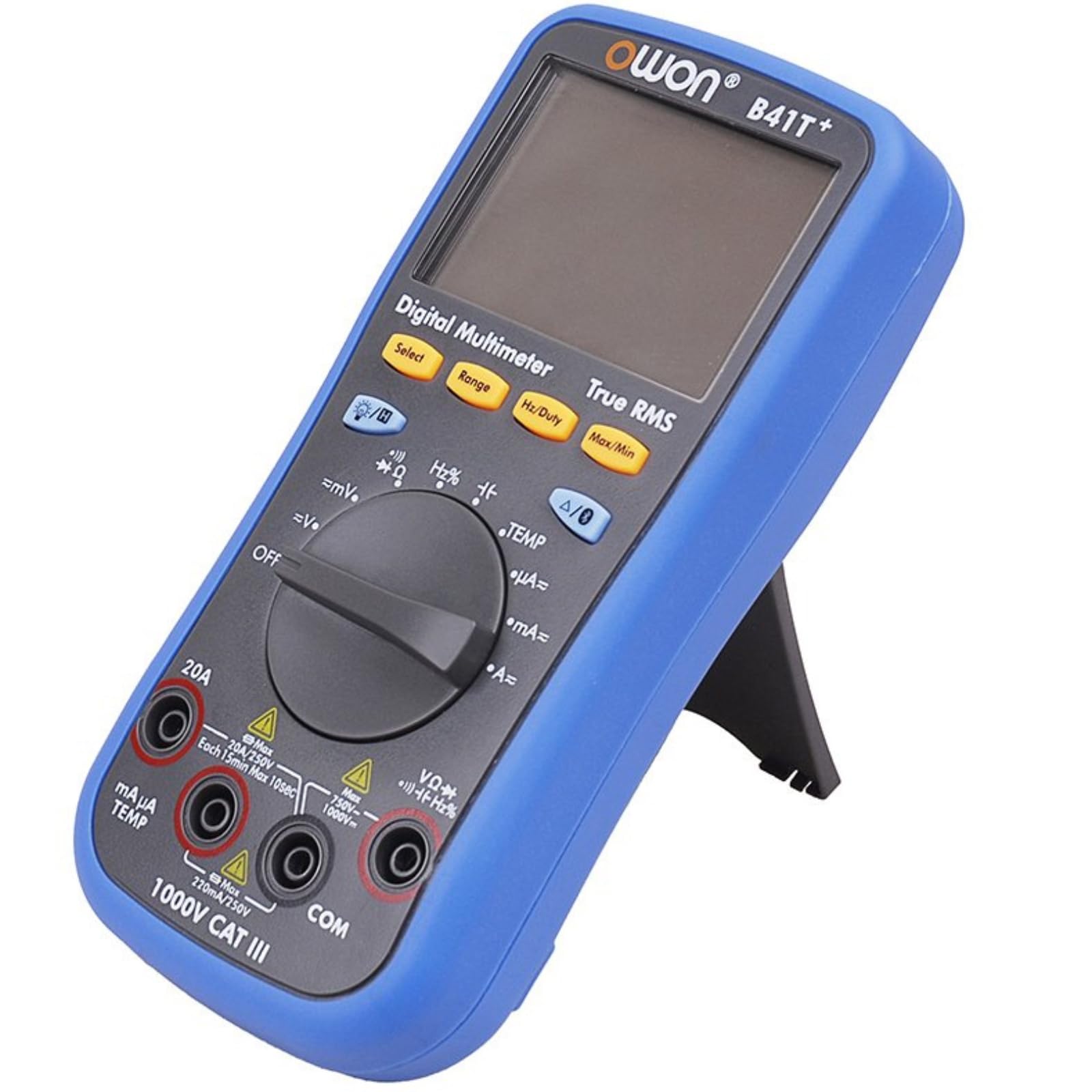OWON B41T+ Multimetro digitale con display da 4 cifre e 1/2, con Bluetooth, vera rilevazione del valore quadratico medio e retroilluminazione