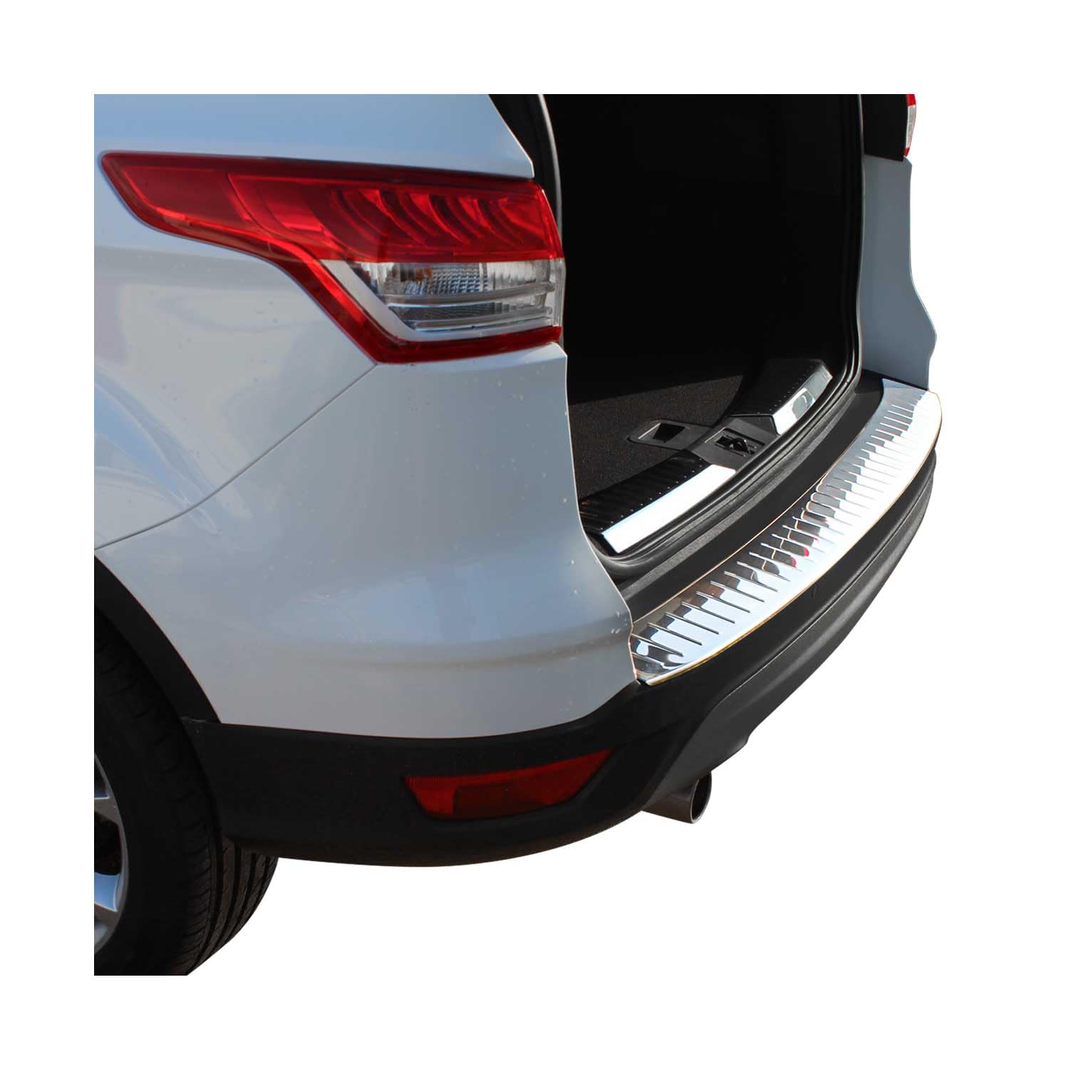 Seuil De Chargement Pare-chocs Pour Ford Kuga 1 (2008-2012) – Inox Chromé – Protection Anti-rayures - 3