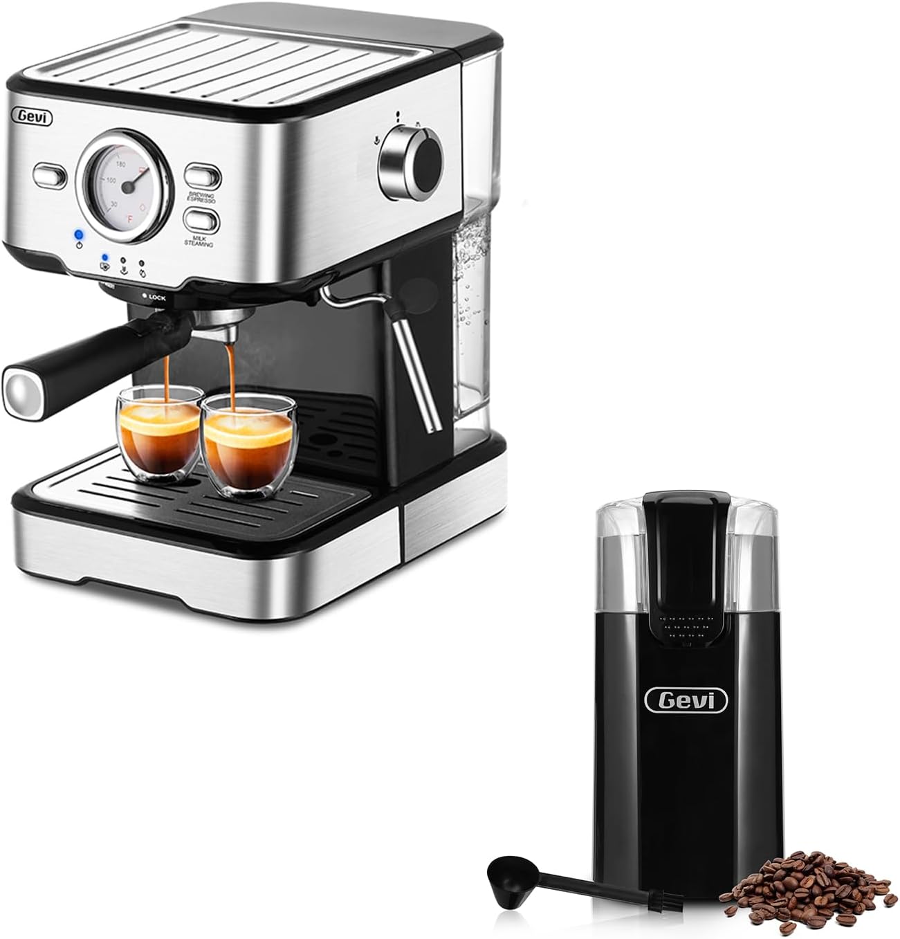 Gevi Espresso Machine, Espresso Maker with Milk Frother