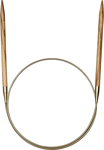 Addi Aguja circular de madera de olivo 23.6 in x 0.128 in