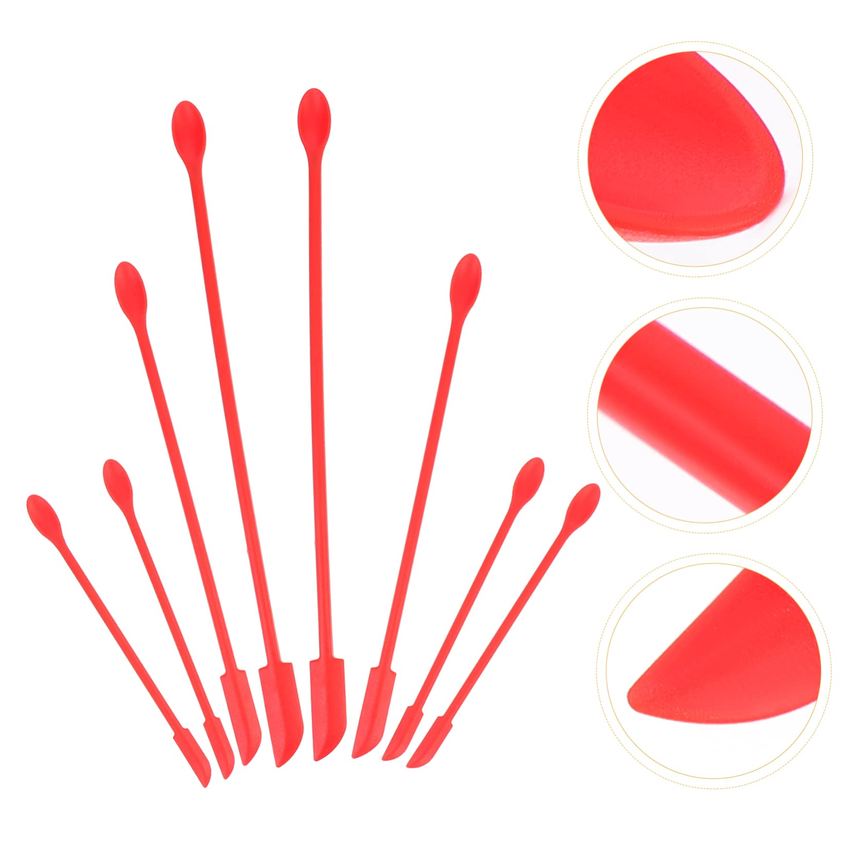 Cabilock Lot De 3 Mini Spatules En Silicone Pour Maquillage Petit Grattoir Pour Pot De Cuisine Portable Pour Voyage 8 Pièces X 3