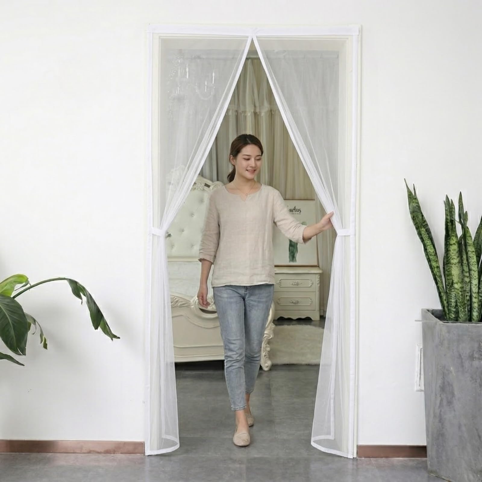 Moustiquaire magnetique pour porte et fenetre afin de profiter de l'ete au frais