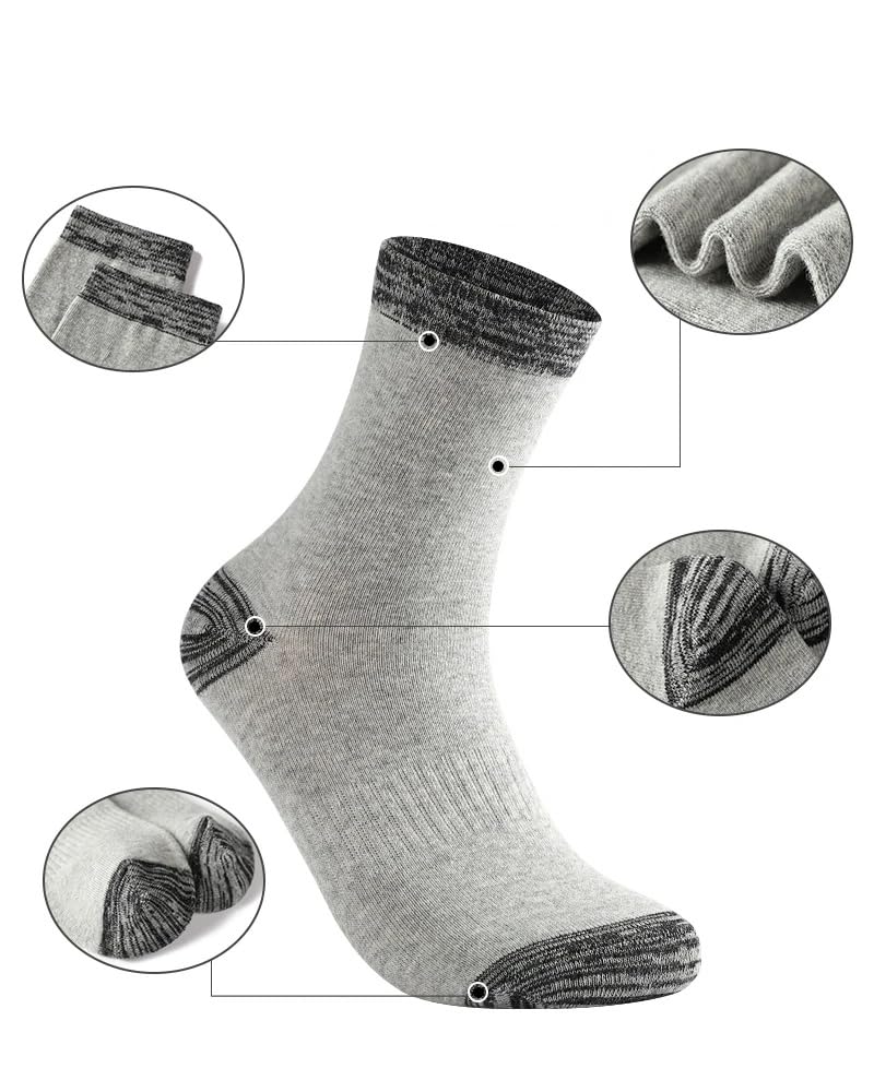 Dninmim 6 pares/lote invierno hombres calcetines de algodón casual negocios calcetines largos correr calcetines térmicos