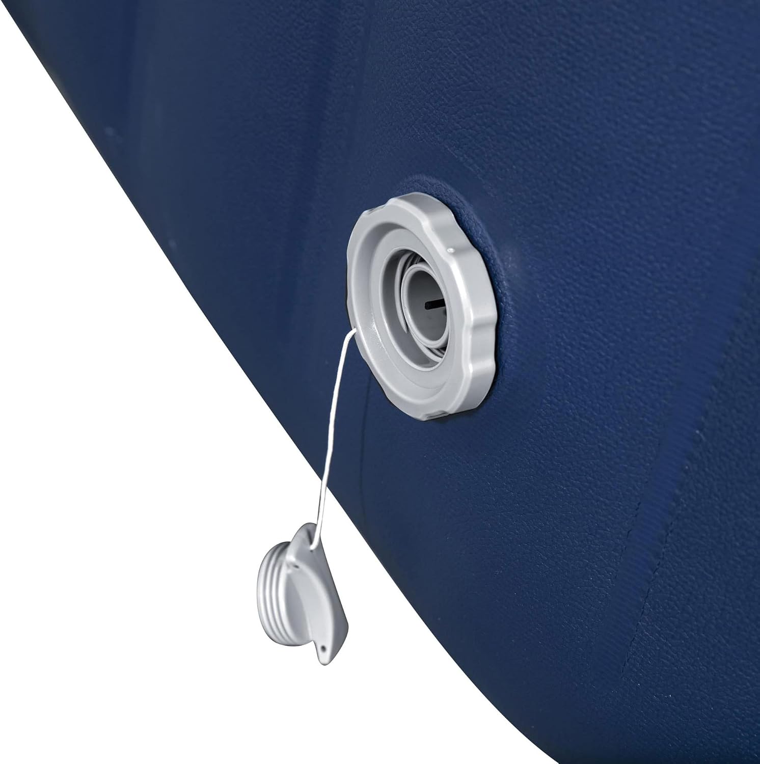 Coleman 90454 Atlantis SaluSpa 71" x 26" 4-6 Person Outdoor Portable Inflatable Square Hot Tub Spa with 140 Air Jets, Cover, and 2 Cartridges, Blue