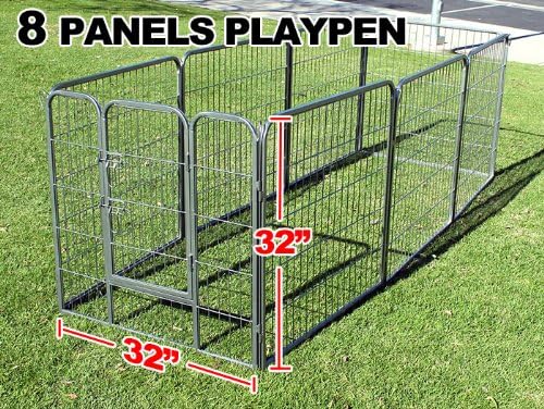 New MTN Gearsmith 40" Heavy Duty Dog Indoor/Outdoor Deluxe Metal Fence/Exercise Pan Playpen