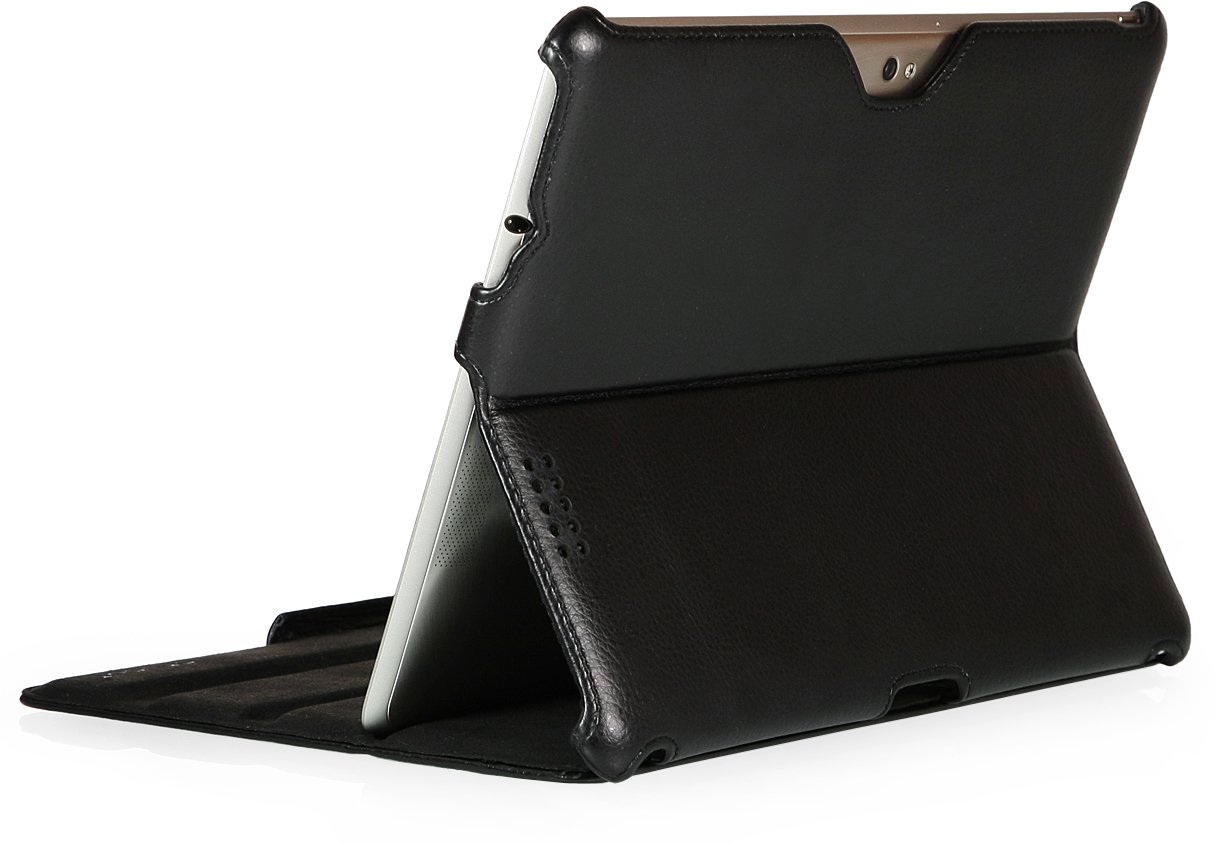StilGut Custodia Ultra Slim Per Asus Transformer Pad TF700/TF700T Infinity: Pelle Sintetica Con Supporto, Nero - 4