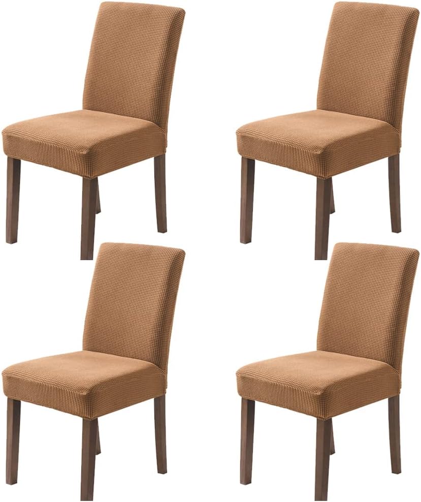 FOME Dining Room Chair Slipcovers, Chair Cover Stretch Removable