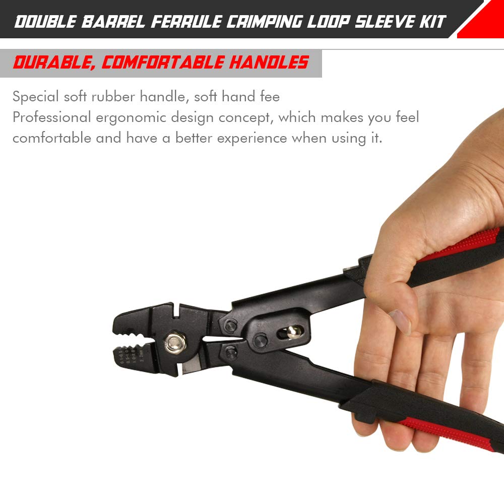 Buy Wire Rope Crimping Tool Up To 2.2mm Wire Rope Swager Crimpers with