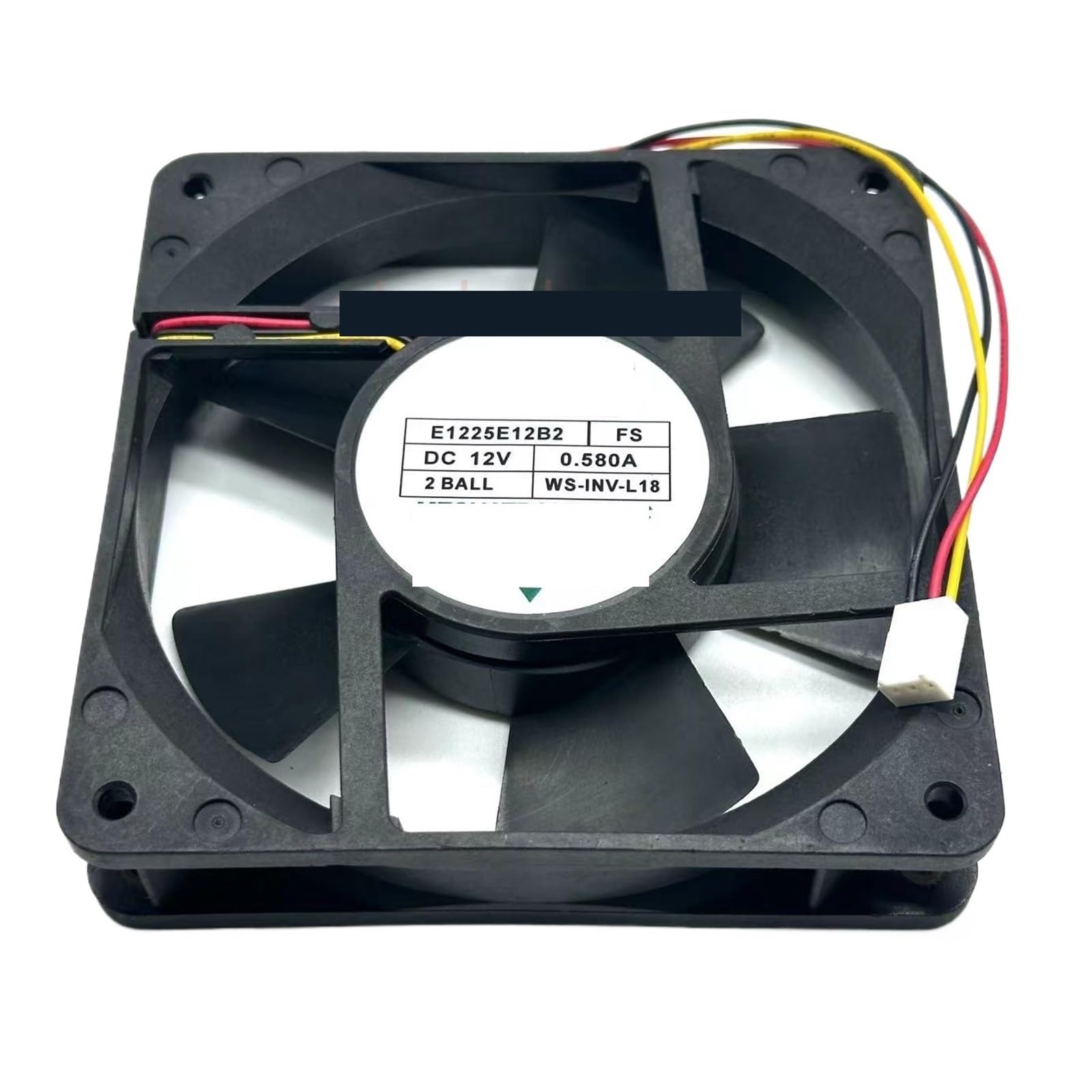 TPKMVGAP E1225E12B2 DC 12V 0.580A 120x120x25mm 3-wire Server Cooling Fan