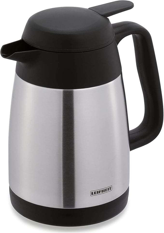 Pichet Isotherme 2L En Inox 304 - Garde Le Chaud 24h - Bec Verseur - Pour Thé, Café, Boissons Chaudes